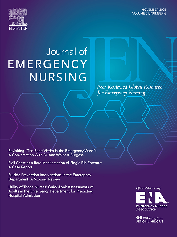 Journal Of Emergency Nursing cover image