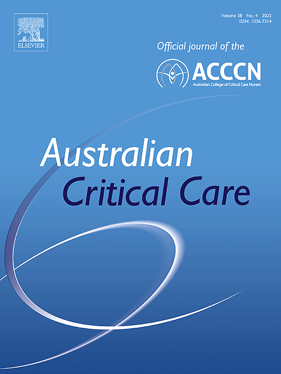 Australian Critical Care cover image