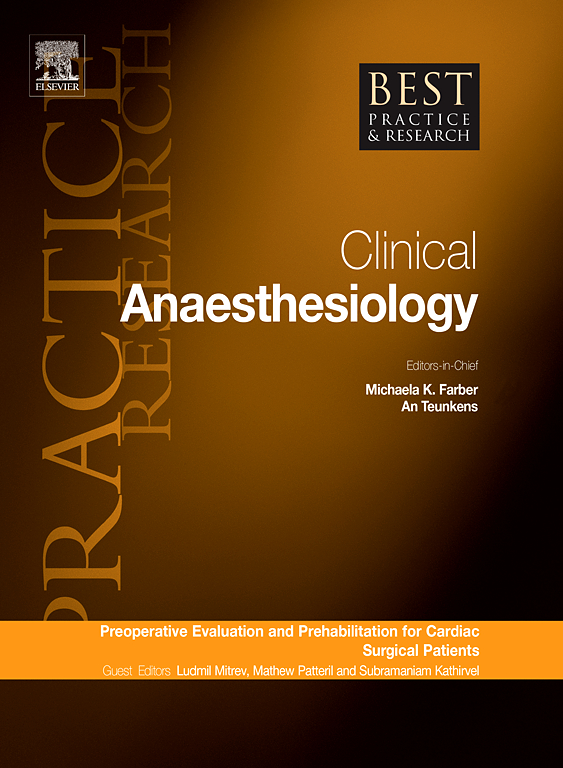 Best Practice & Research-clinical Anaesthesiology cover image