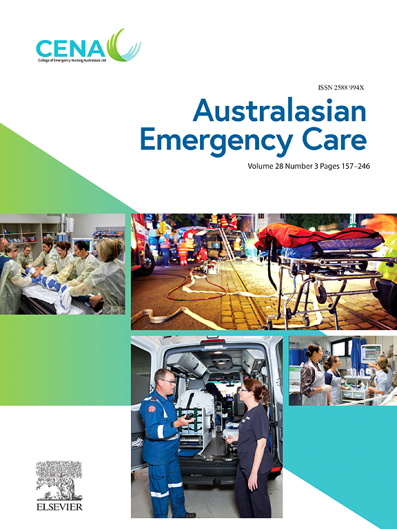 Australasian Emergency Care cover image