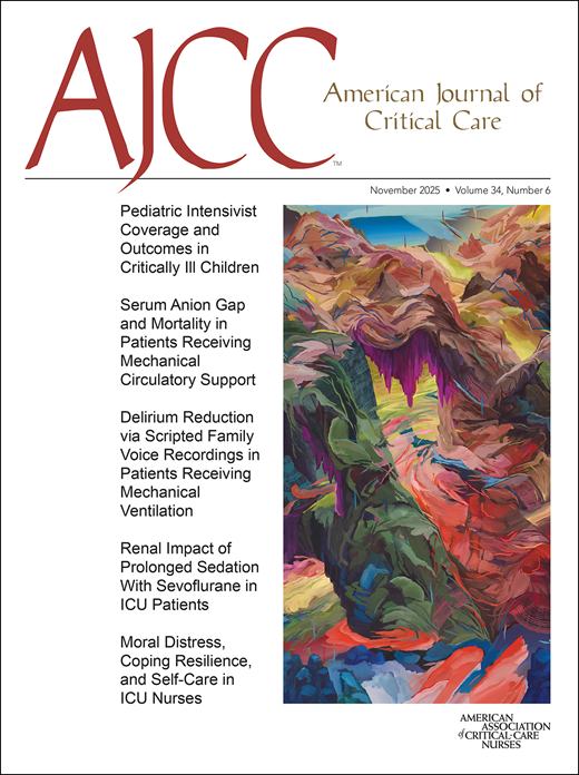American Journal Of Critical Care cover image