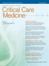 Critical Care Medicine cover image