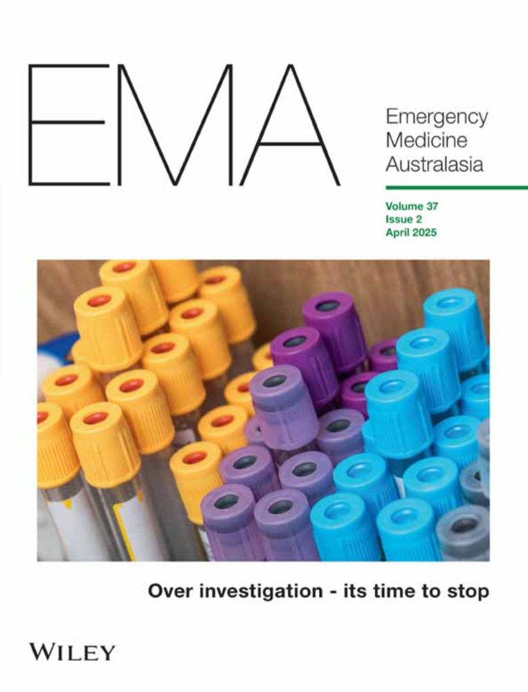 Emergency Medicine Australasia cover image