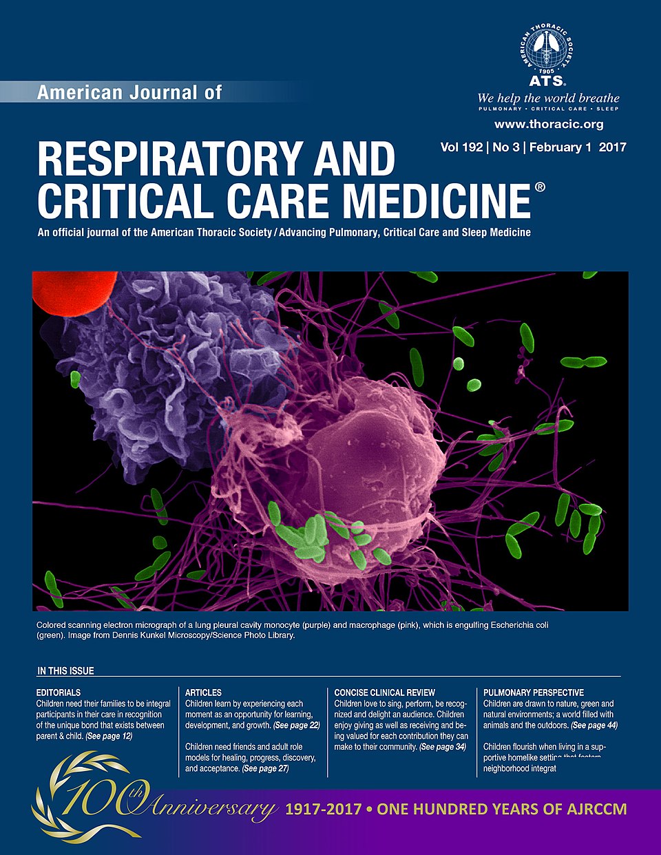 American Journal Of Respiratory And Critical Care Medicine cover image